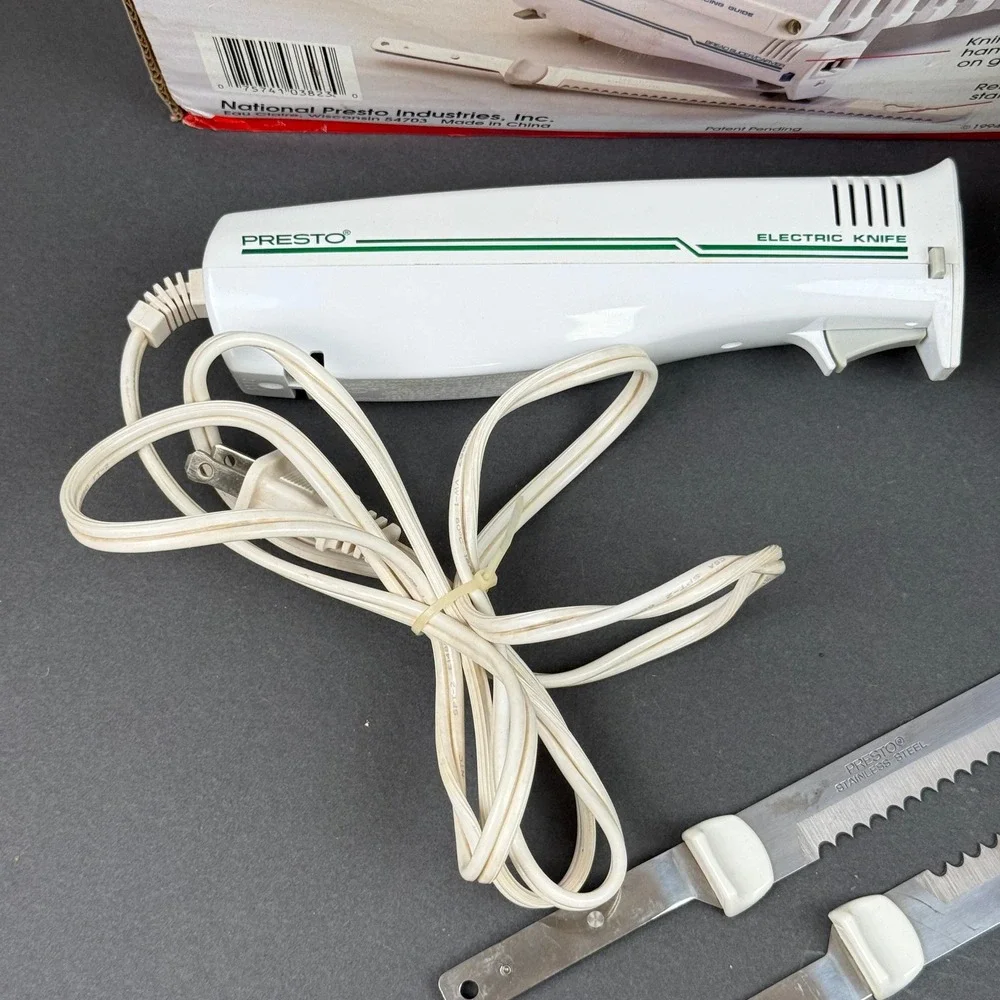 Presto Bread Slicing System Electric Knife Vintage Kitchen Tool - TESTED